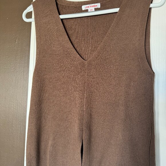 Joe Fresh Sleeveless Knit Top – Brown – Size M – $10 - Picture 1 of 5